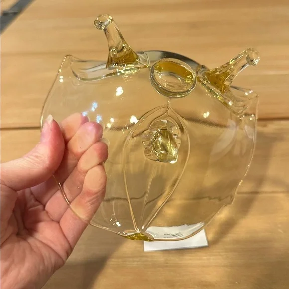 Fenton Glass Candy Dish Antique 3-footed bowl light canary yellow - Picture 5 of 5